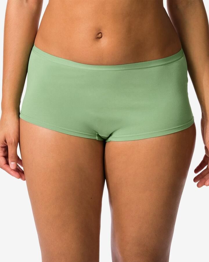 HEMA Damesboxer Perfect Comfort Katoen Groen (groen)