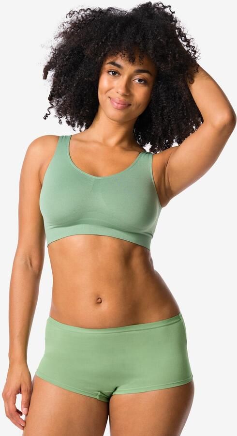 HEMA Damesboxer Perfect Comfort Katoen Groen (groen) - Foto 2