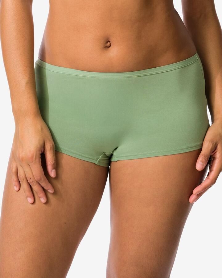 HEMA Damesboxers Katoen 2 Stuks Groen (groen)