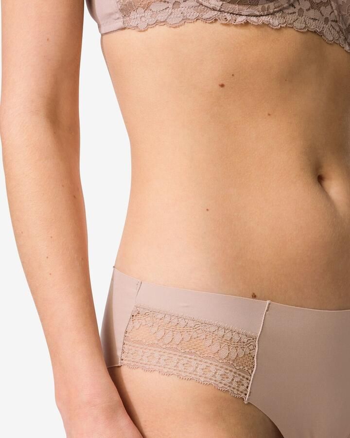HEMA Damesbrazilian Micro Met Kant Beige (beige) - Foto 2