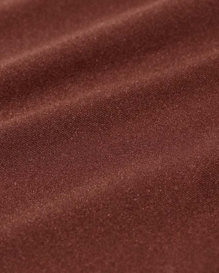 HEMA Dames Brazilian Micro Met Kanten Inzet Donkerbruin (donkerbruin)