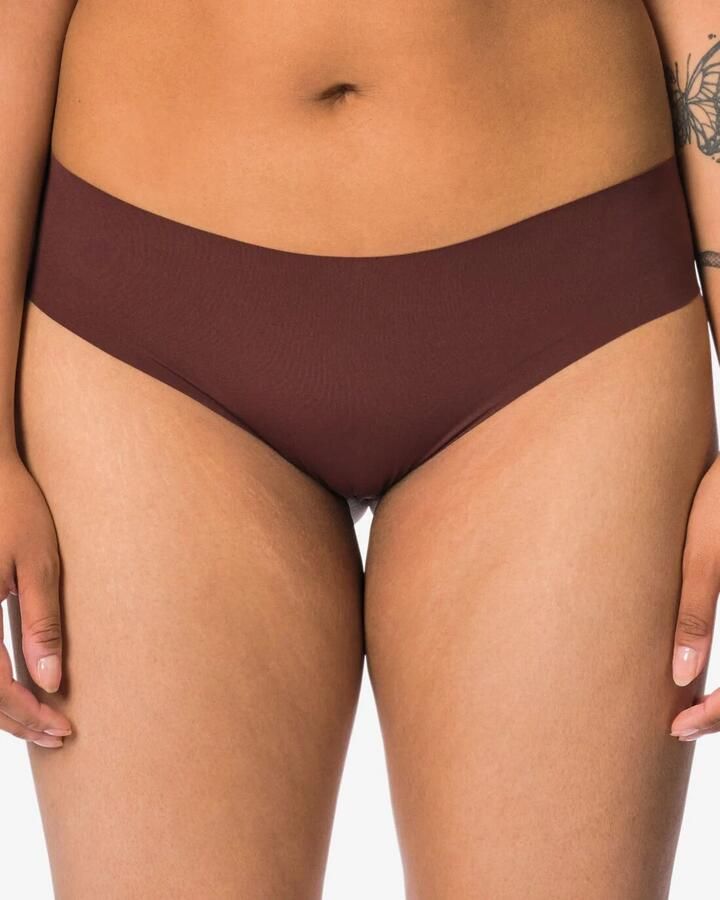 HEMA Damesbrazilian Micro Met Kant Donkerbruin (donkerbruin)
