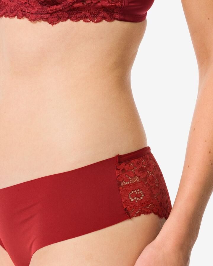 HEMA Damesbrazilian Micro Met Kant Donkerrood (donkerrood) - Foto 2