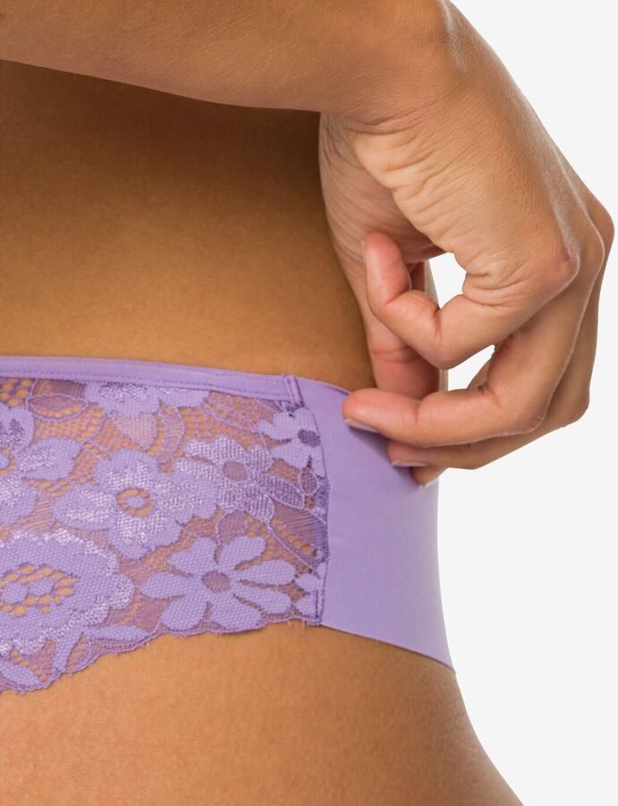 HEMA Damesbrazilian Micro Met Kant Lichtpaars (lichtpaars) - Foto 2