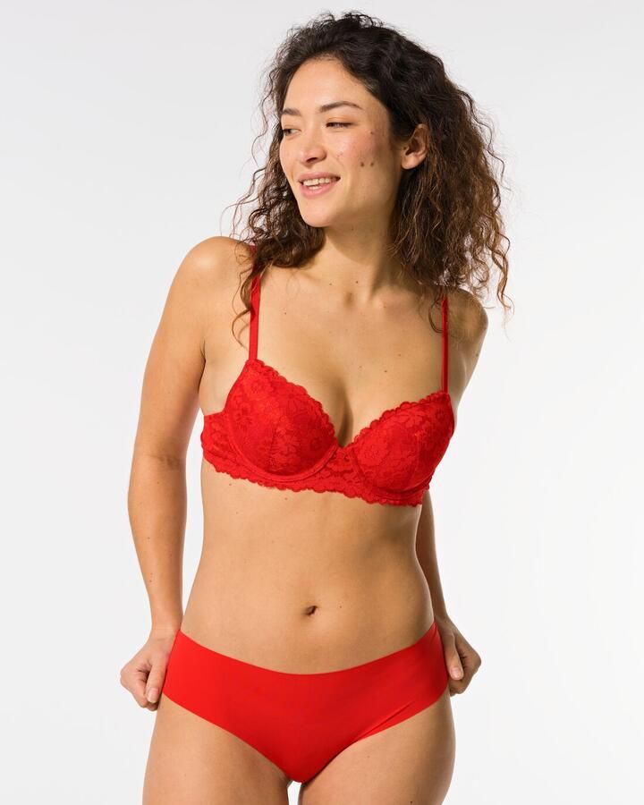 HEMA Damesbrazilian Micro Met Kant Rood (rood)