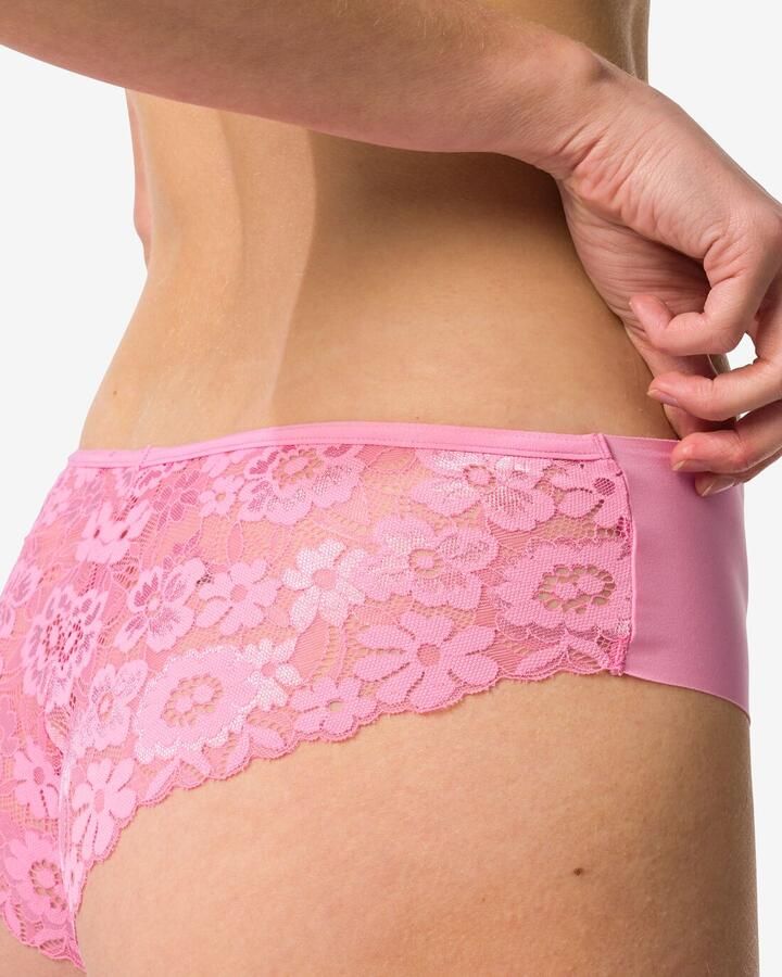 HEMA Damesbrazilian Micro Met Kant Roze (roze)