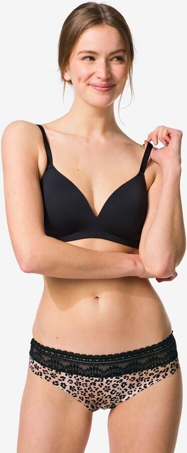 HEMA Damesbrazilian Micro Met Kanten Tailleband Luipaard Naturel (naturel) - Foto 2