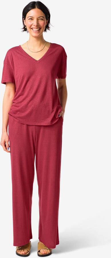 HEMA Damesbroek Cora Regular Fit Rood (rood)