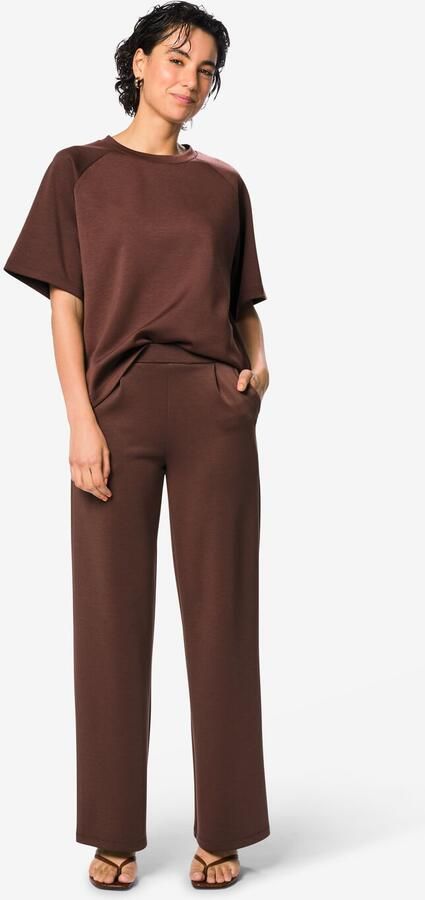 HEMA Damesbroek Elly Regular Fit Jersey Bruin (bruin) - Foto 2