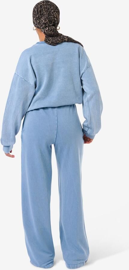 HEMA Damesbroek Esmee Jersey Regular Fit Blauw (blauw)