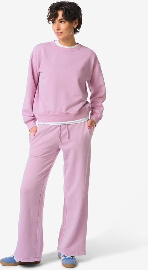 HEMA Damesbroek Esmee Jersey Regular Fit Roze (roze)