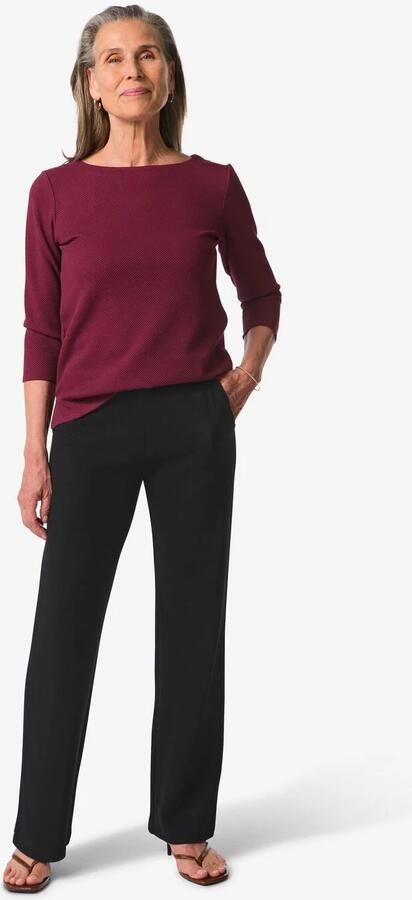 HEMA Damesbroek Kacey Met Structuur Zwart (zwart) - Foto 2