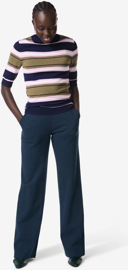 HEMA Damesbroek Kacey Regular Fit Donkerblauw (donkerblauw)