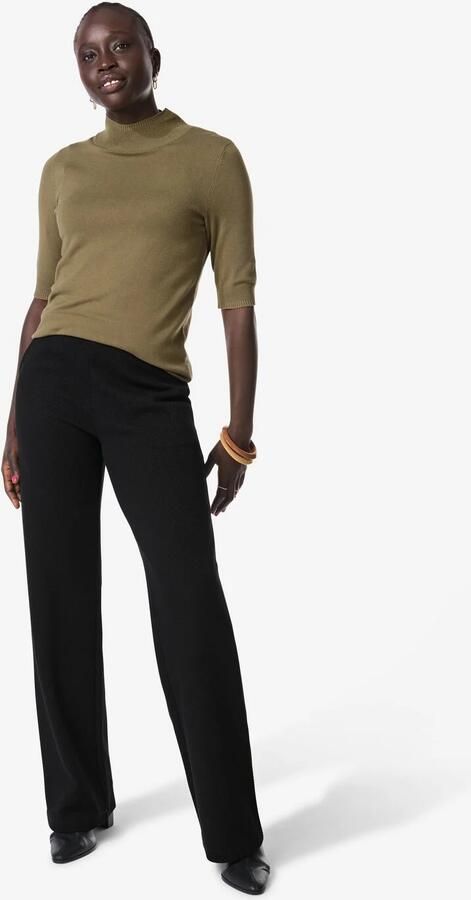 HEMA Damesbroek Kacey Regular Fit Zwart (zwart)