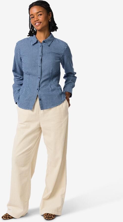 HEMA Damesbroek Lena Corduroy Gebroken Wit (gebroken wit)