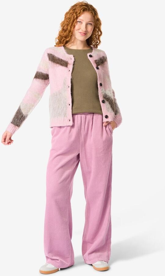 HEMA Damesbroek Lena Corduroy Lichtpaars (lichtpaars) - Foto 1