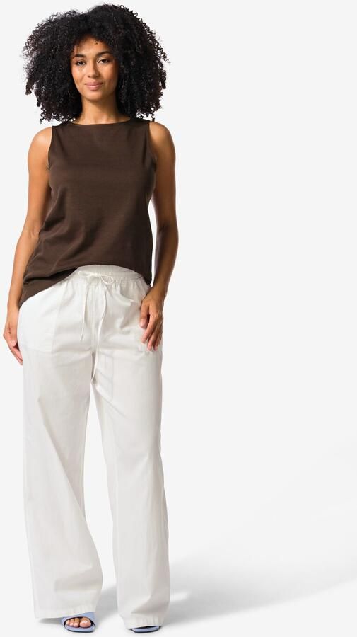 HEMA Damesbroek Lila Wide Fit Wit (wit) - Foto 2