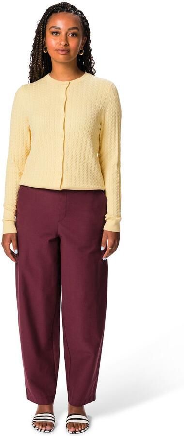 HEMA Damesbroek Loose Fit Bordeauxrood (bordeauxrood)