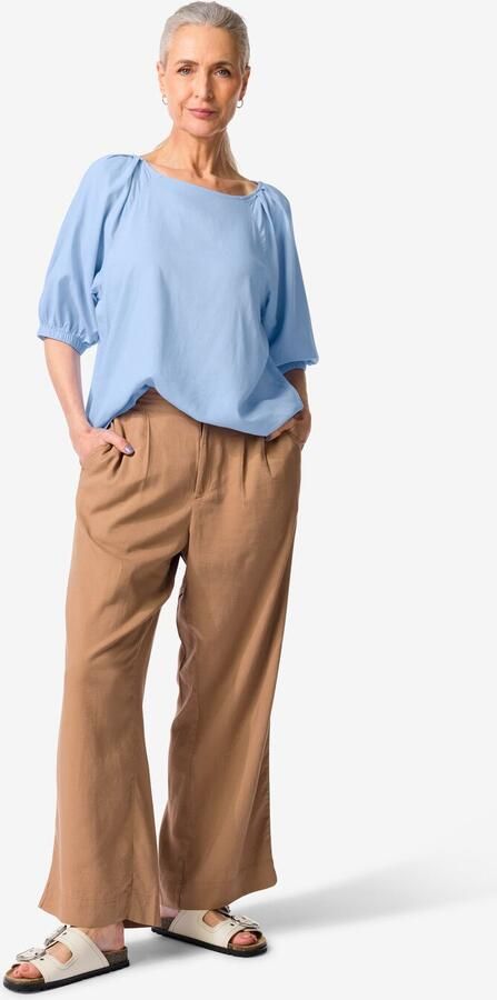 HEMA Damesbroek Selma Wide Fit Bruin (bruin)