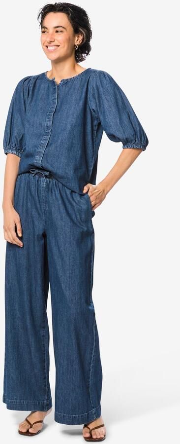 HEMA Damesbroek Suzy Denim Donkerdenim (donkerdenim)