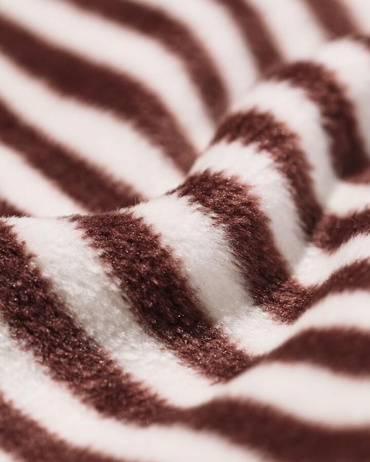 HEMA Damesbroek Velours Strepen Donkerbruin (donkerbruin)