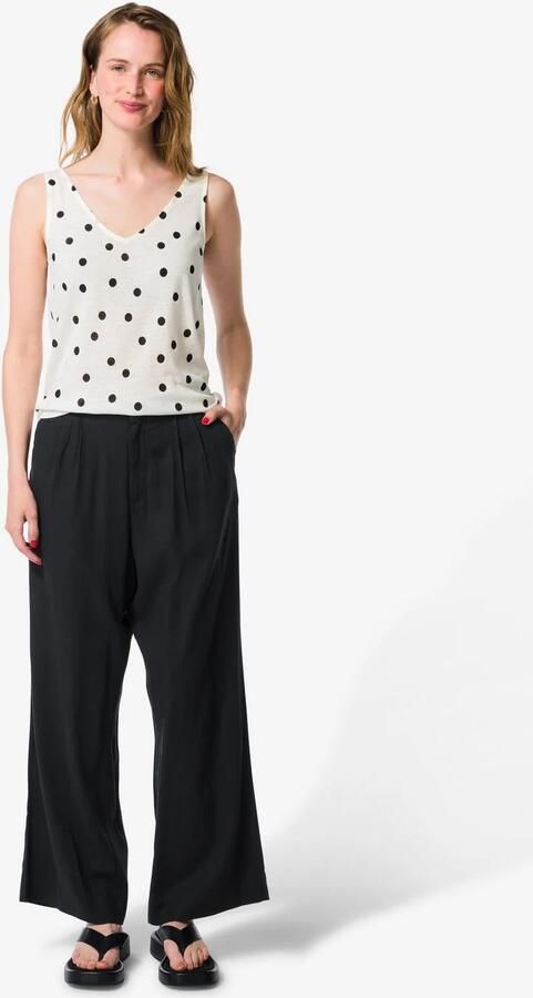 HEMA Damesbroek Wide Fit Zwart (zwart)
