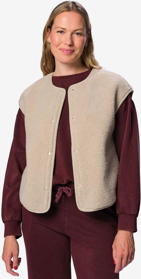 HEMA Damesgilet Odi Teddy Beige