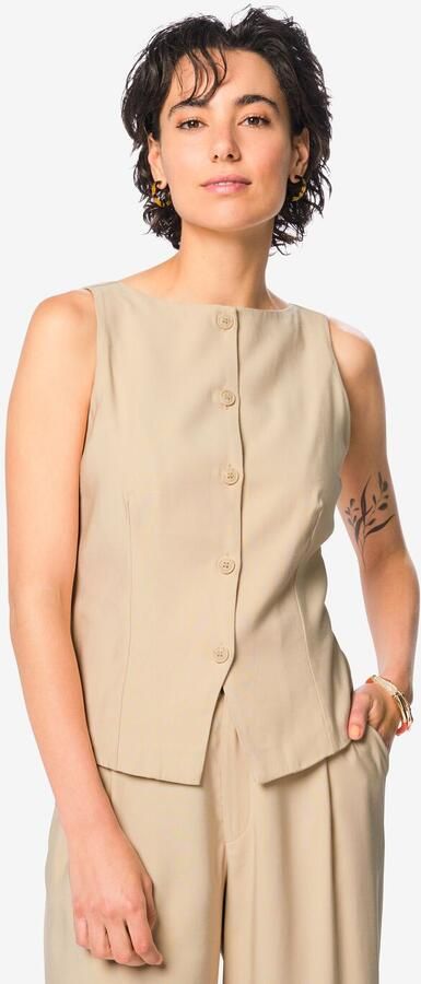 HEMA Damesgilet Sarie Beige (beige)