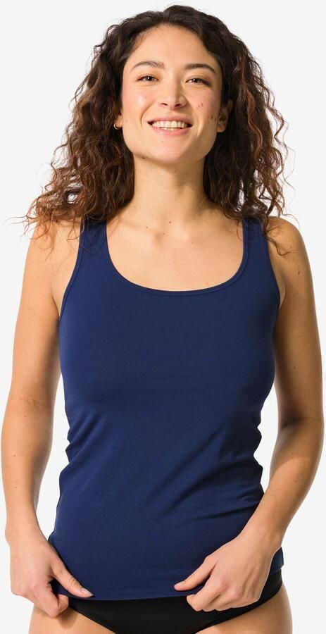 HEMA Dameshemd Katoen Donkerblauw