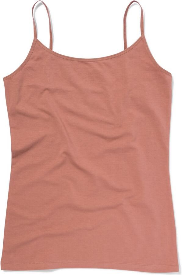 HEMA Dameshemd Katoen Spaghettibandjes Lichtbruin (lichtbruin)