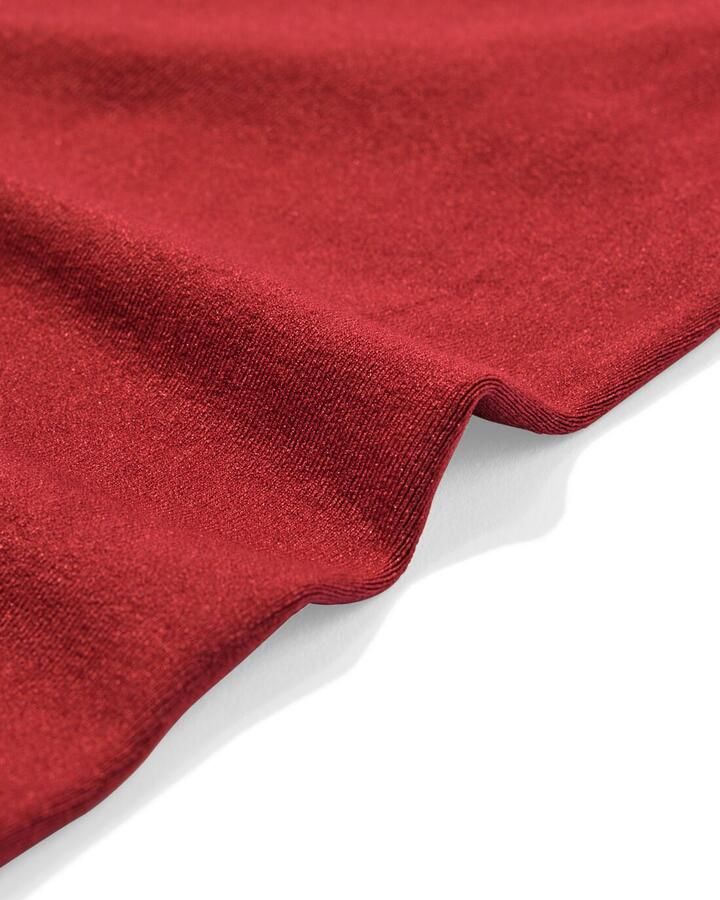 HEMA Dameshemd Naadloos Micro Spaghettibandjes Donkerrood (donkerrood)