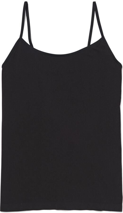 HEMA Dameshemd Naadloos Micro Spaghettibandjes Zwart (zwart) - Foto 2