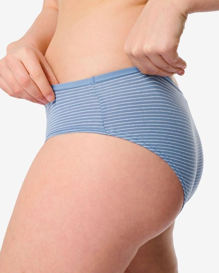 HEMA Dameshipster Katoen 2 Stuks Blauw (blauw)