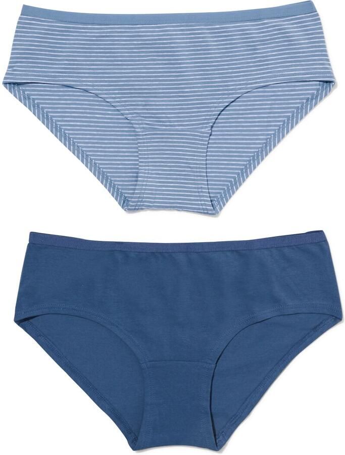 HEMA Dameshipster Katoen 2 Stuks Blauw (blauw) - Foto 2