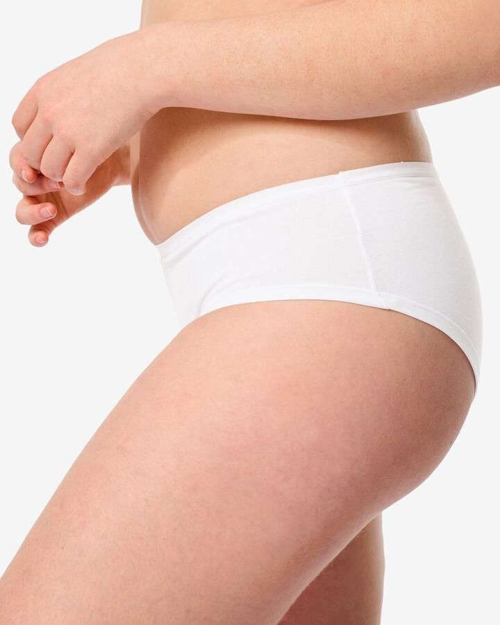 HEMA Dameshipster Katoen 2 Stuks Wit (wit)