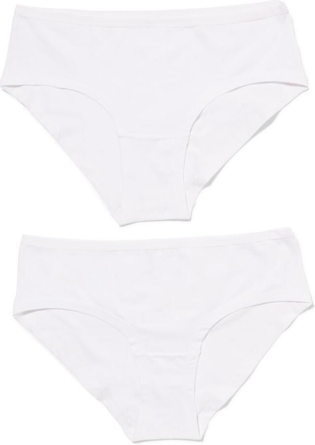 HEMA Dameshipster Katoen 2 Stuks Wit (wit) - Foto 2