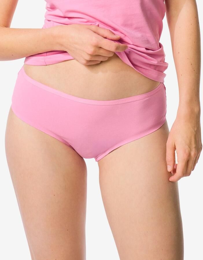 HEMA Dameshipster Katoen Met Kant Roze (roze) - Foto 2