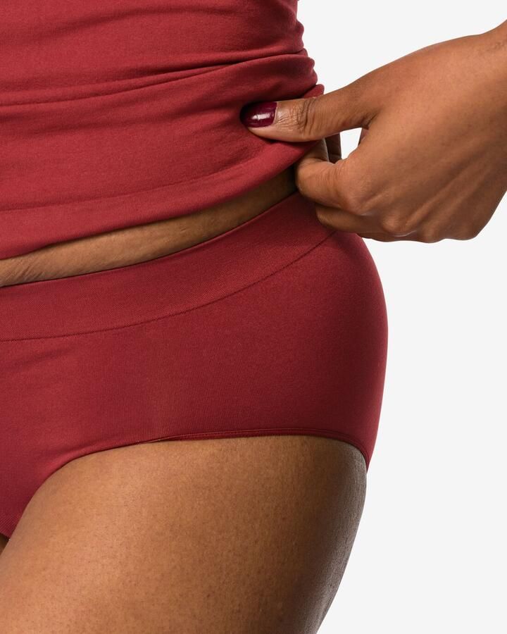 HEMA Dameshipster Naadloos Micro Donkerrood (donkerrood) - Foto 2