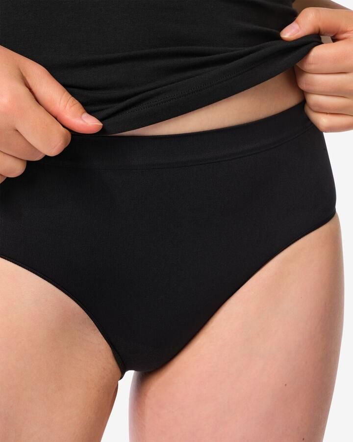 HEMA Dameshipster Naadloos Micro Zwart (zwart) - Foto 2