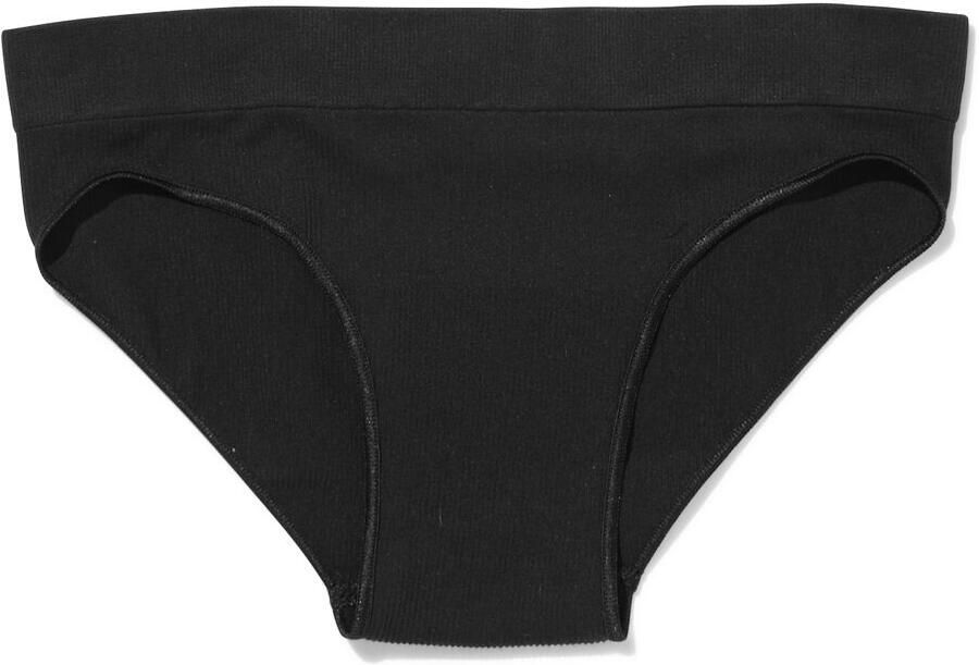 HEMA Dameshipster Naadloos Rib Zwart (zwart) - Foto 1