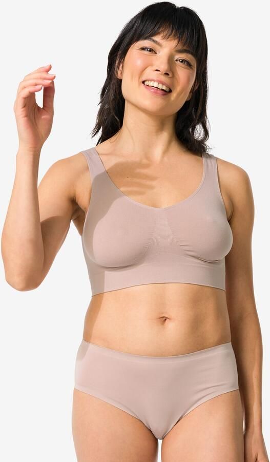 HEMA Dameshipster Second Skin Micro Beige (beige) - Foto 2