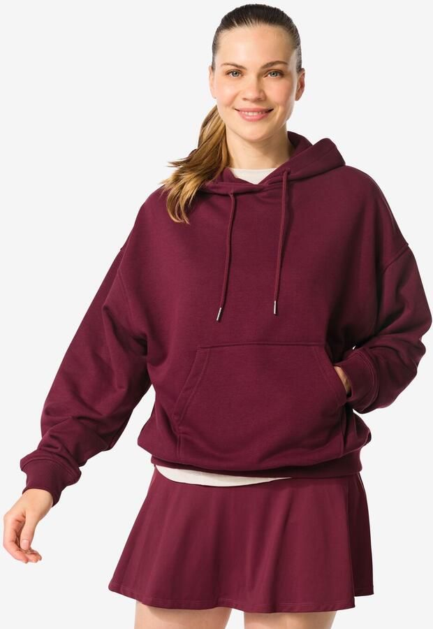 HEMA Dameshoodie Donkerrood (donkerrood) - Foto 2