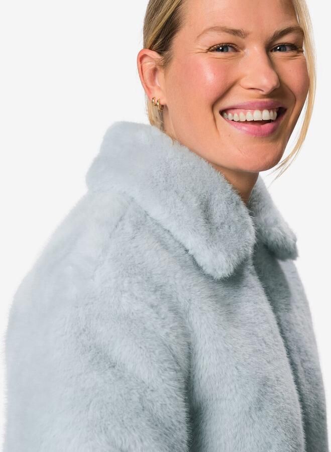 HEMA Damesjas Rafi Bomber Imitatiebont Lichtgrijs (lichtgrijs) - Foto 2