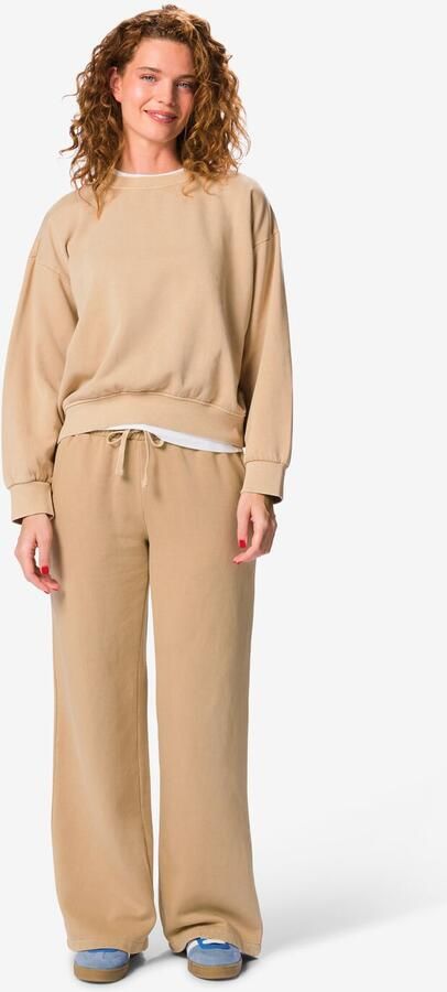 HEMA Damesjoggingbroek Esmee Relaxed Fit Beige