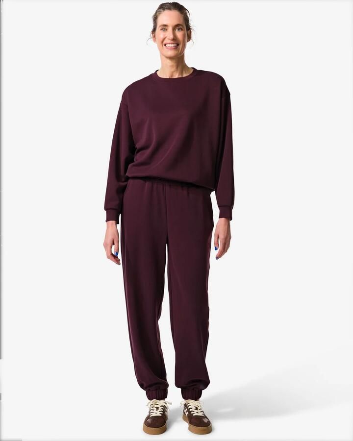 HEMA Damesjoggingsbroek Loose Fit Bordeauxrood (bordeauxrood) - Foto 2