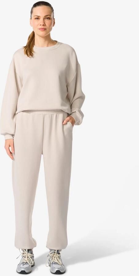 HEMA Damesjoggingsbroek Loose Fit Creme (creme)