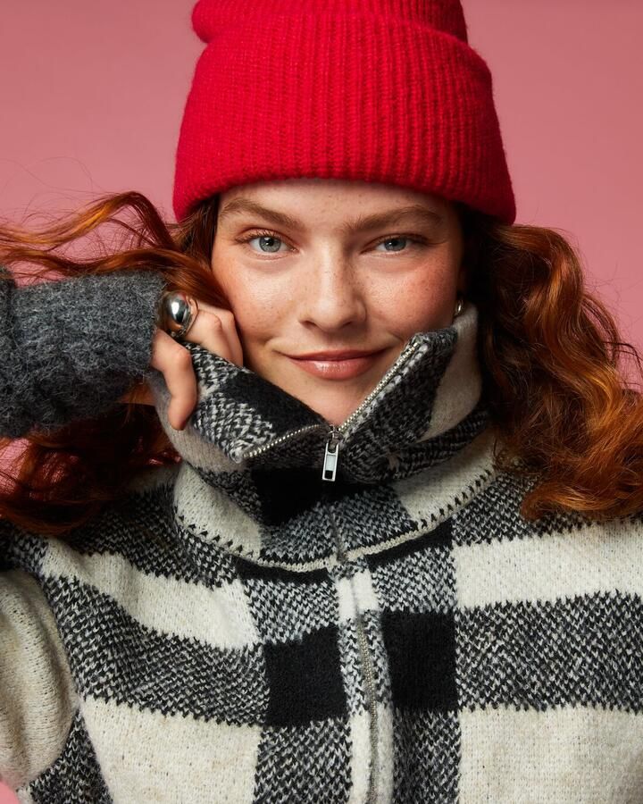 HEMA Damesmuts Rib Rood - Foto 1