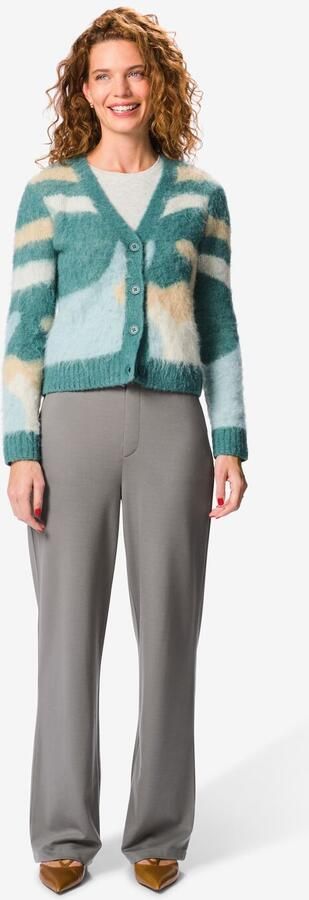 HEMA Damespantalon Regular Fit Grijs