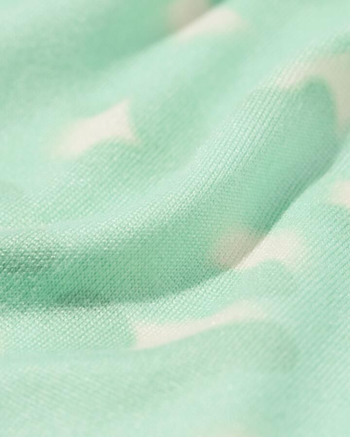 HEMA Damespyjama Korte Broek Micro Luipaard Groen (groen)