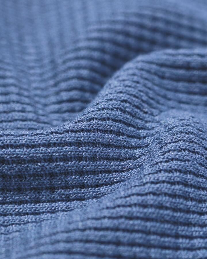 HEMA Damespyjama Wafel Middenblauw (middenblauw) - Foto 2